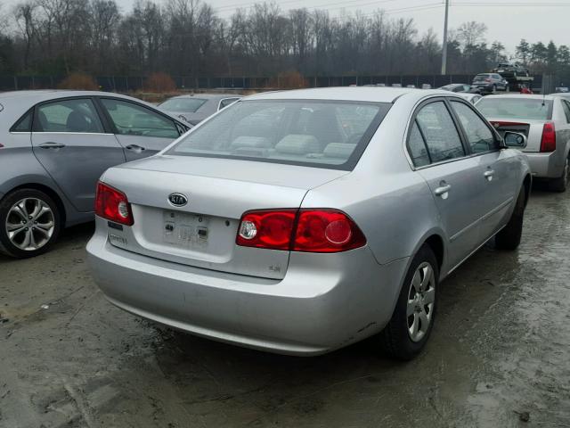 KNAGE123385222444 - 2008 KIA OPTIMA GRAY photo 4