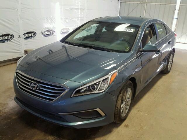 5NPE24AF6GH329941 - 2016 HYUNDAI SONATA SE TEAL photo 2