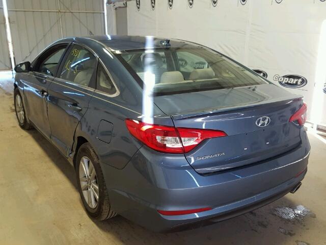 5NPE24AF6GH329941 - 2016 HYUNDAI SONATA SE TEAL photo 3