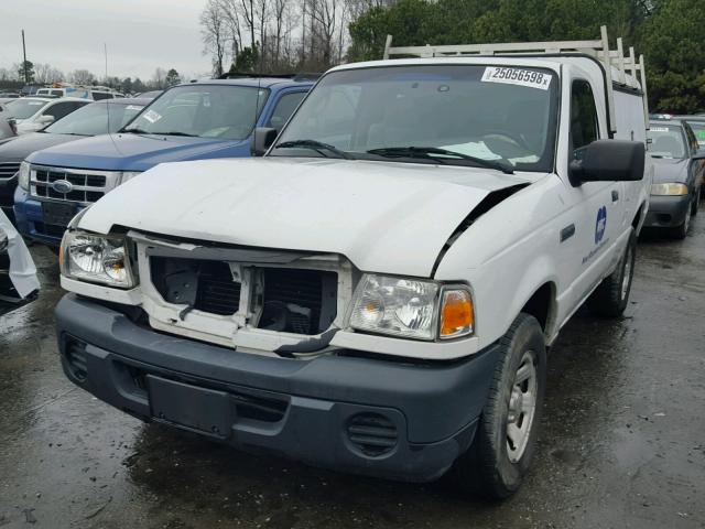 1FTYR10D48PB07265 - 2008 FORD RANGER WHITE photo 2