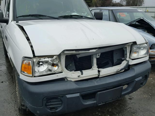 1FTYR10D48PB07265 - 2008 FORD RANGER WHITE photo 9