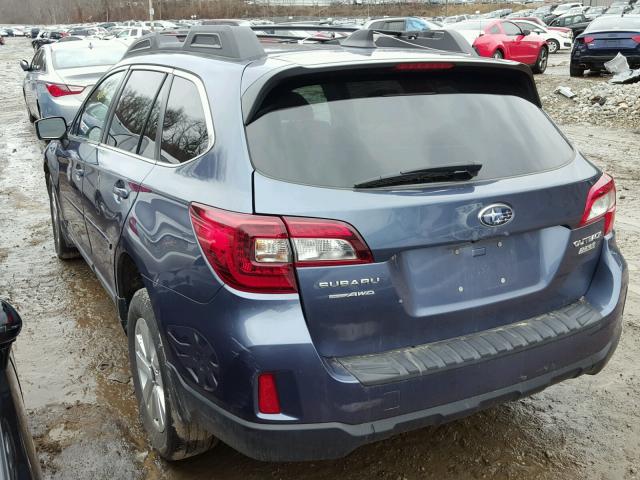 4S4BSADC6G3354963 - 2016 SUBARU OUTBACK 2. BLUE photo 3