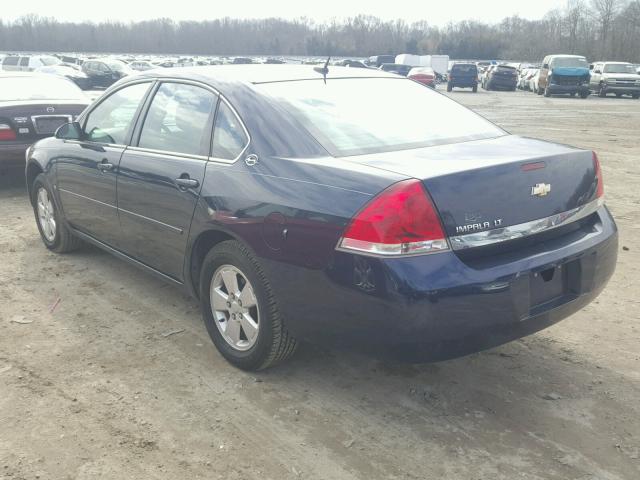 2G1WT58N889110979 - 2008 CHEVROLET IMPALA LT BLUE photo 3