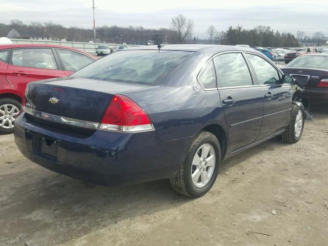 2G1WT58N889110979 - 2008 CHEVROLET IMPALA LT BLUE photo 4