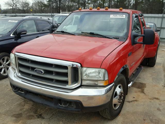 1FTWX32P33EC26302 - 2003 FORD F350 SUPER RED photo 2