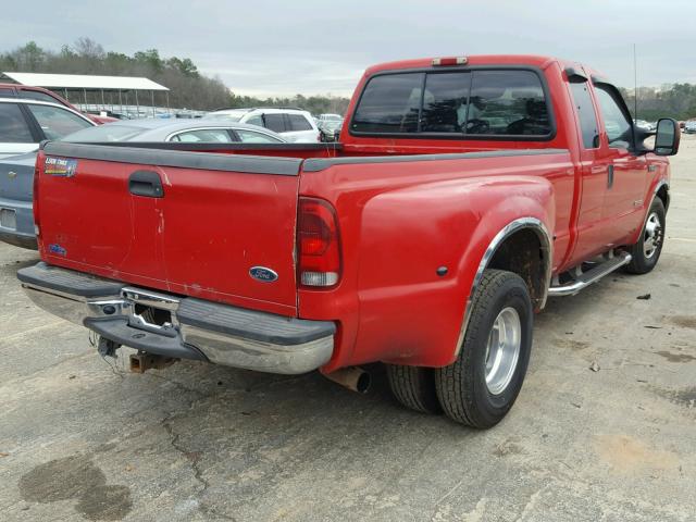 1FTWX32P33EC26302 - 2003 FORD F350 SUPER RED photo 4