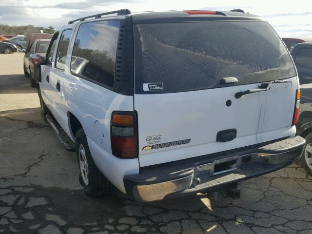 1GNEC16Z76J123667 - 2006 CHEVROLET SUBURBAN C WHITE photo 3