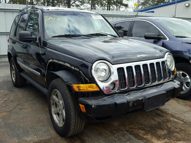 1J4GL58K07W593773 - 2007 JEEP LIBERTY LI BLACK photo 1