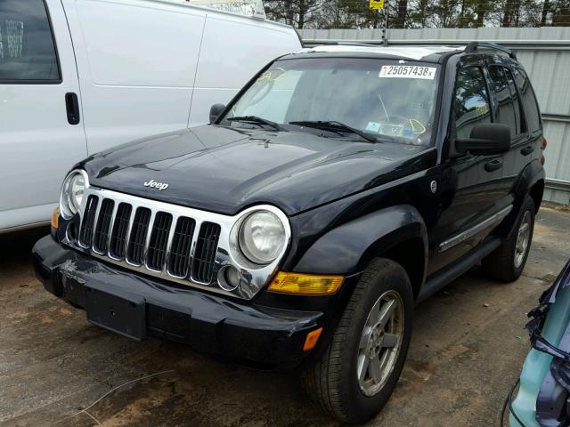 1J4GL58K07W593773 - 2007 JEEP LIBERTY LI BLACK photo 2