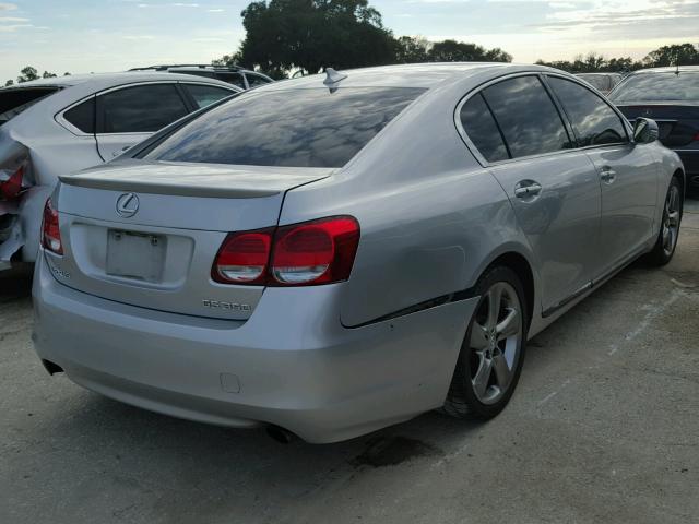 JTHBE96S480031284 - 2008 LEXUS GS 350 SILVER photo 4