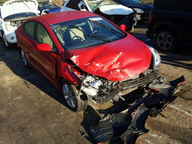 KMHDH4AE9EU146985 - 2014 HYUNDAI ELANTRA SE RED photo 1