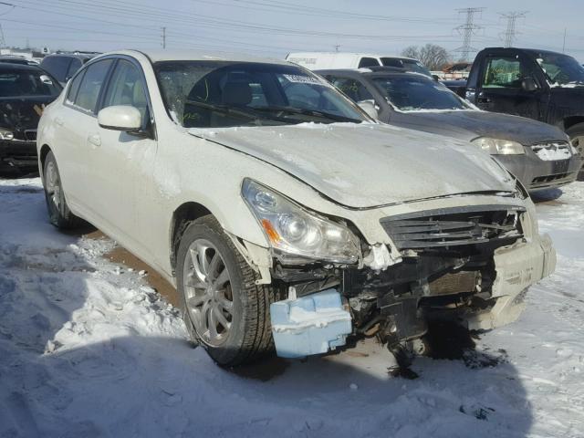 JNKBV61F28M251671 - 2008 INFINITI G35 WHITE photo 1