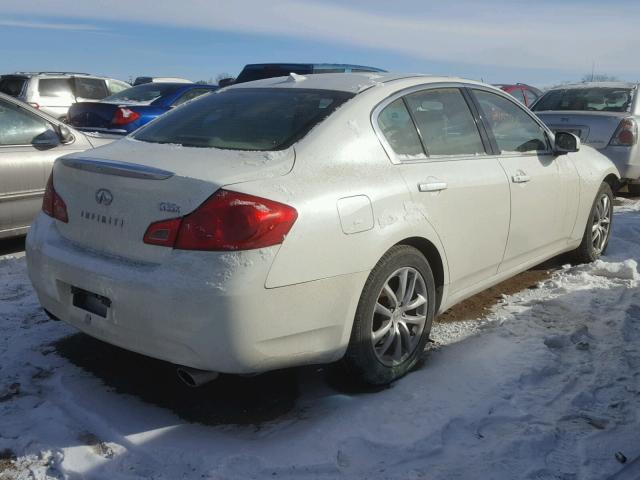 JNKBV61F28M251671 - 2008 INFINITI G35 WHITE photo 4