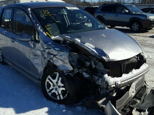 JHMGD38657S067476 - 2007 HONDA FIT S SILVER photo 9