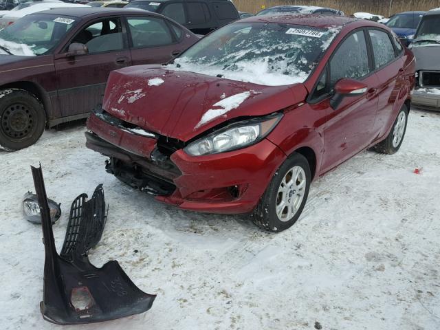 3FADP4BJ1FM175766 - 2015 FORD FIESTA SE MAROON photo 2