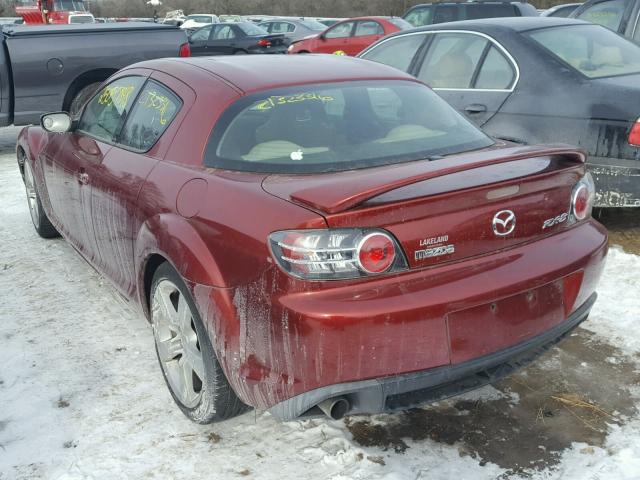 JM1FE173460205654 - 2006 MAZDA RX8 RED photo 3