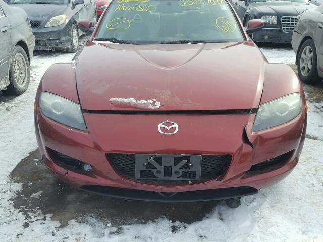 JM1FE173460205654 - 2006 MAZDA RX8 RED photo 9