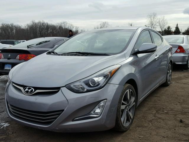 KMHDH4AE1FU416146 - 2015 HYUNDAI ELANTRA SE GRAY photo 2