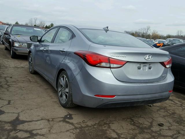 KMHDH4AE1FU416146 - 2015 HYUNDAI ELANTRA SE GRAY photo 3