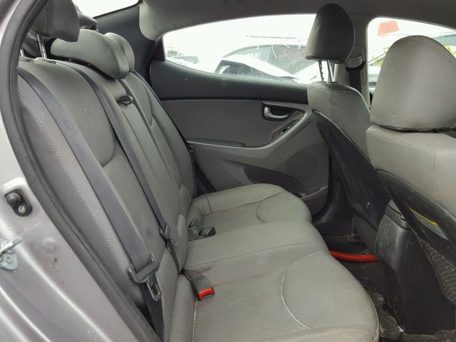 KMHDH4AE1FU416146 - 2015 HYUNDAI ELANTRA SE GRAY photo 6