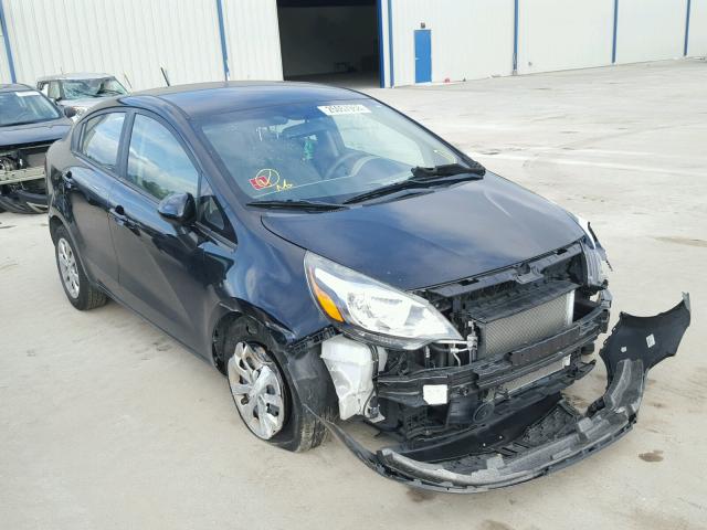 KNADM4A38E6385640 - 2014 KIA RIO LX BLACK photo 1