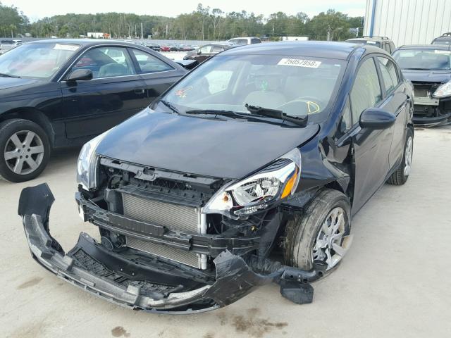 KNADM4A38E6385640 - 2014 KIA RIO LX Սև լուսանկար 2