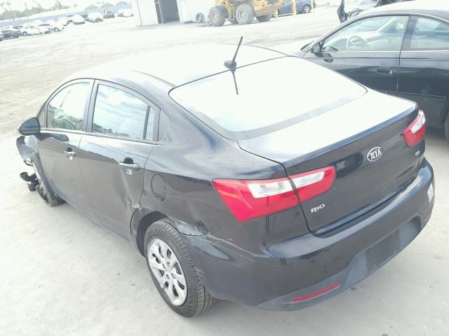 KNADM4A38E6385640 - 2014 KIA RIO LX Սև լուսանկար 3