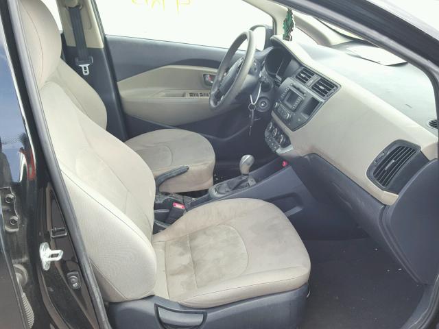 KNADM4A38E6385640 - 2014 KIA RIO LX Սև լուսանկար 5