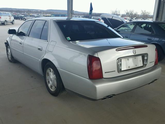 1G6KD54Y12U303684 - 2002 CADILLAC DEVILLE SILVER photo 3