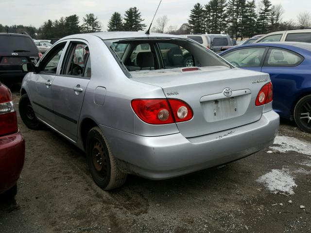 JTDBR32E670126382 - 2007 TOYOTA COROLLA CE SILVER photo 3