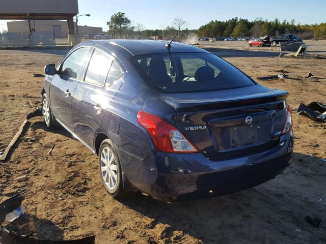 3N1CN7AP6DL833302 - 2013 NISSAN VERSA S BLUE photo 3