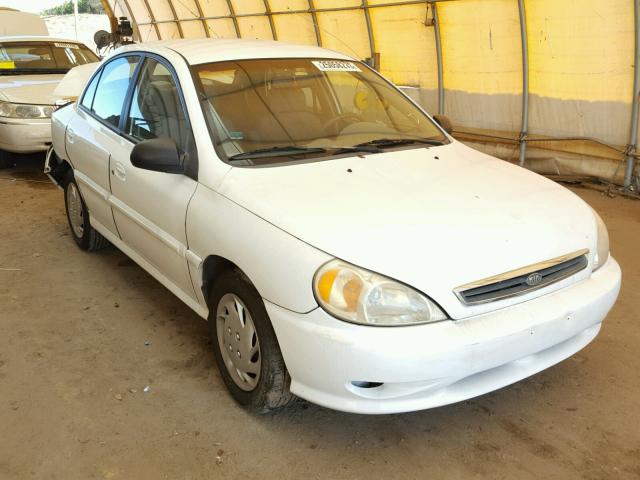 KNADC125X36258077 - 2003 KIA RIO WHITE photo 1