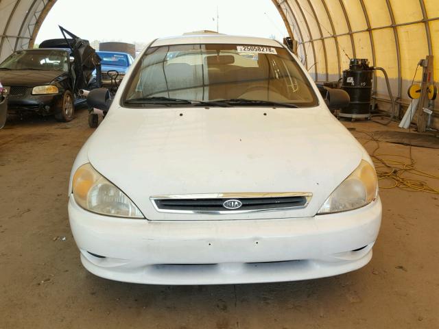 KNADC125X36258077 - 2003 KIA RIO WHITE photo 9