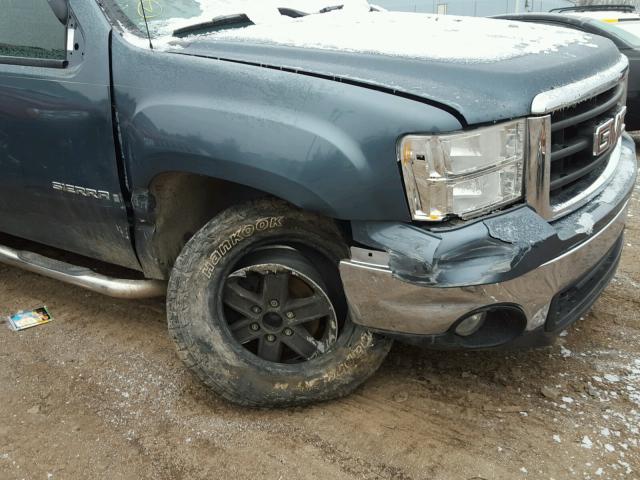 1GTEK19J38Z288010 - 2008 GMC SIERRA K15 BLUE photo 9