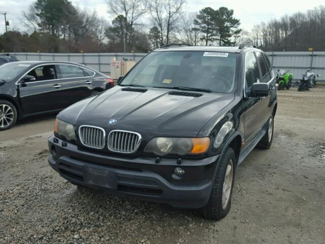 5UXFB33543LH49448 - 2003 BMW X5 4.4I BLACK photo 2