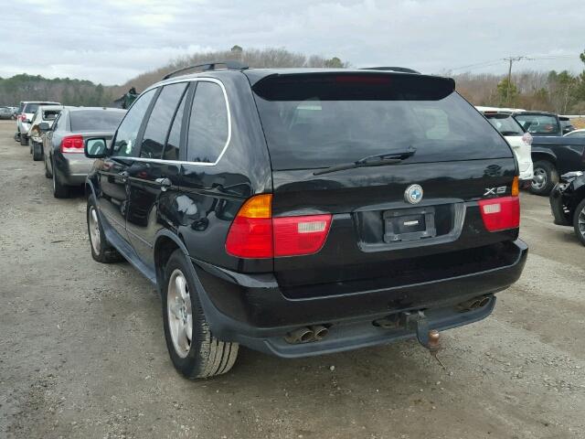 5UXFB33543LH49448 - 2003 BMW X5 4.4I BLACK photo 3