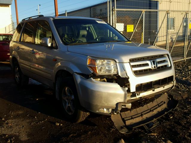 2HKYF18747H515413 - 2007 HONDA PILOT EXL SILVER photo 1