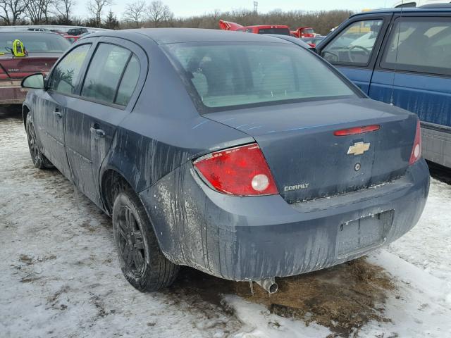 1G1AK52F157592898 - 2005 CHEVROLET COBALT BLUE photo 3