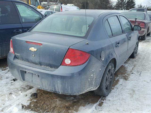 1G1AK52F157592898 - 2005 CHEVROLET COBALT BLUE photo 4