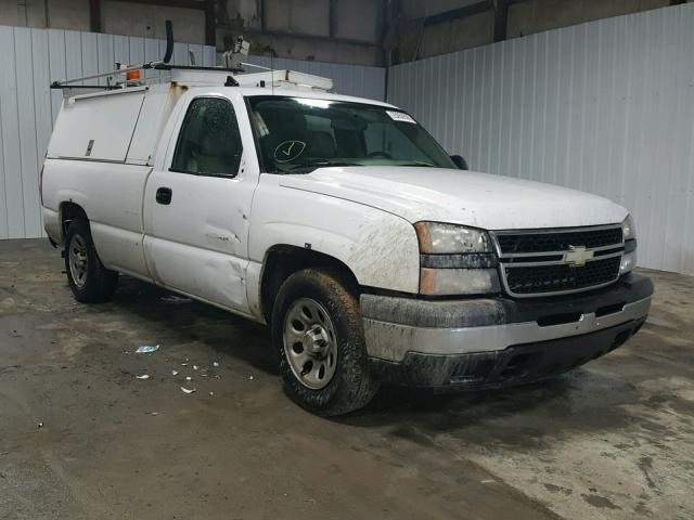 1GCEC14X87Z149658 - 2007 CHEVROLET SILVERADO WHITE photo 1