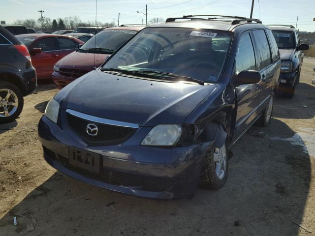 JM3LW28J820321993 - 2002 MAZDA MPV WAGON BLUE photo 2