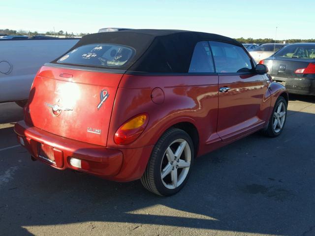 3C3AY75S25T313064 - 2005 CHRYSLER PT CRUISER RED photo 4