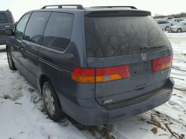 5FNRL18934B082773 - 2004 HONDA ODYSSEY EX GRAY photo 3