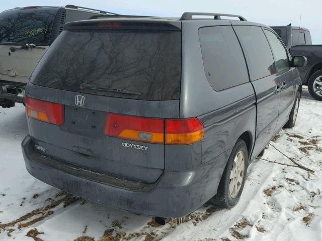 5FNRL18934B082773 - 2004 HONDA ODYSSEY EX GRAY photo 4