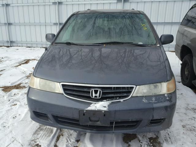 5FNRL18934B082773 - 2004 HONDA ODYSSEY EX GRAY photo 9