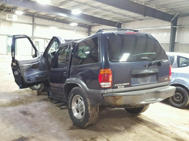 1FMZU83P2YZC06202 - 2000 FORD EXPLORER X BLUE photo 3