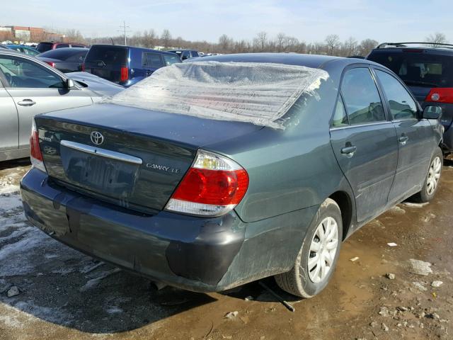 4T1BE32K25U083694 - 2005 TOYOTA CAMRY LE GREEN photo 4