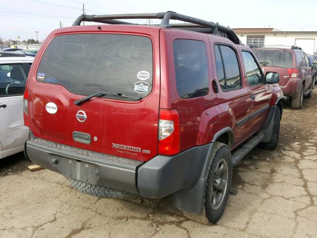 5N1MD28Y92C602131 - 2002 NISSAN XTERRA SE RED photo 4