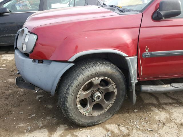 5N1MD28Y92C602131 - 2002 NISSAN XTERRA SE RED photo 9