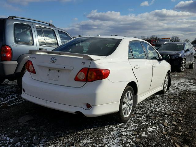 2T1BU40EX9C147882 - 2009 TOYOTA COROLLA BA WHITE photo 4